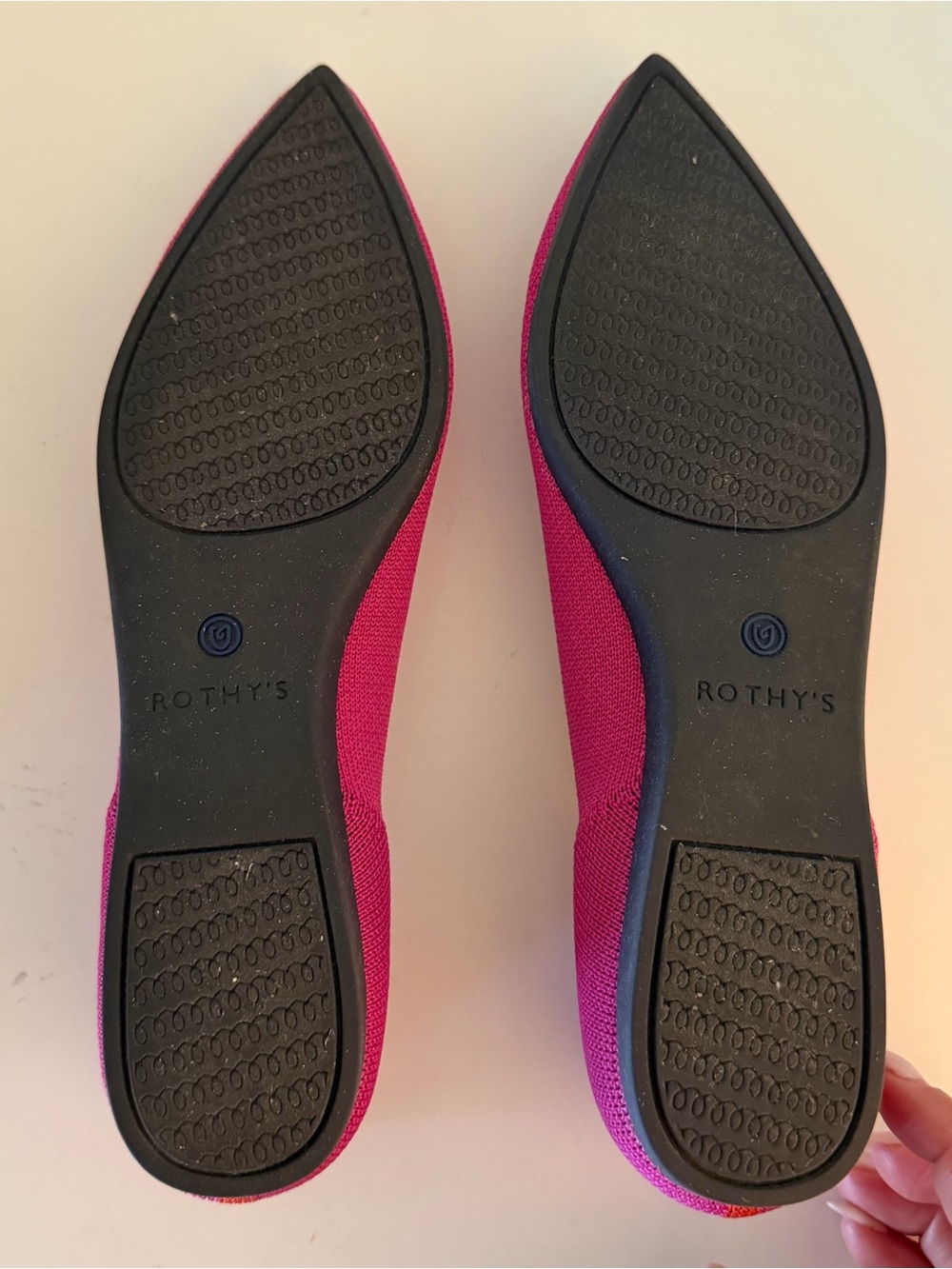 Rothy's Pointed Toe Flats in Berry Pink. Sz. 6.5. - Picture 5 of 8